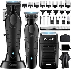kits de barbería para hombre con barba larga