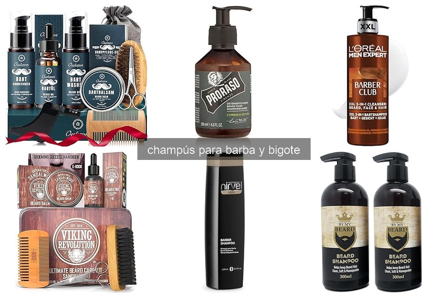 Beneficios de utilizar champús para barba y bigote