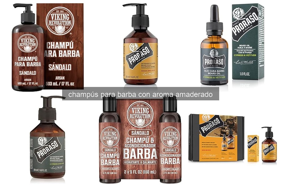 Beneficios del champú para barba con aroma amaderado