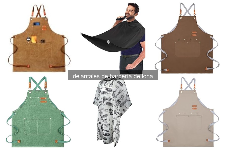 Beneficios y características delantales de barbería de lona