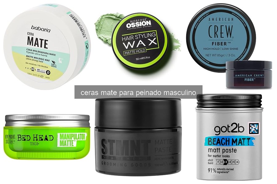 Características clave para elegir una cera mate para el cabello