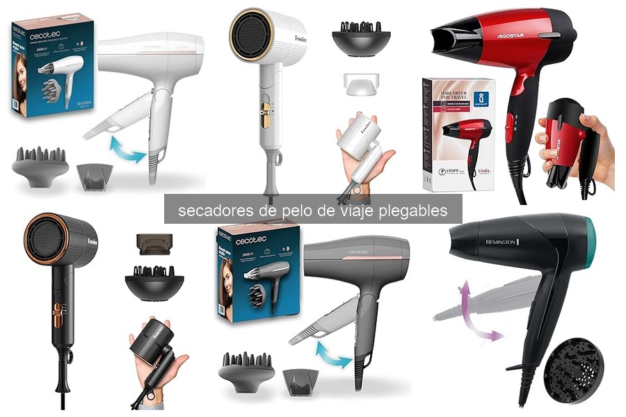 Características de los Secadores de Pelo de Viaje Plegables