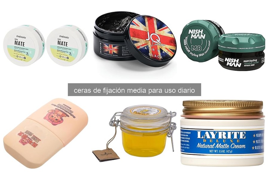 Ceras de Fijación Media vs Otros Productos de Peinado