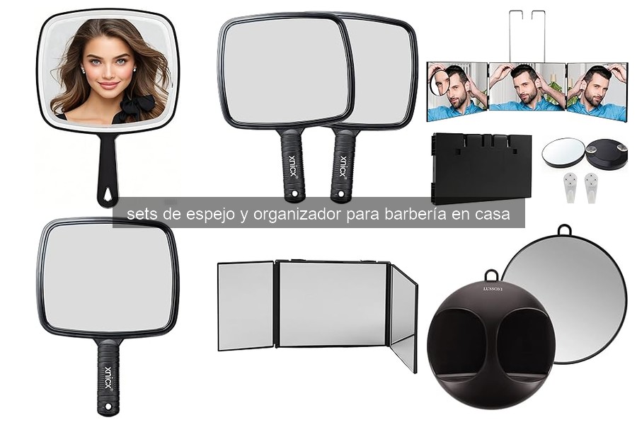 ¿Cómo elegir el mejor set de espejo y organizador para barbería?
