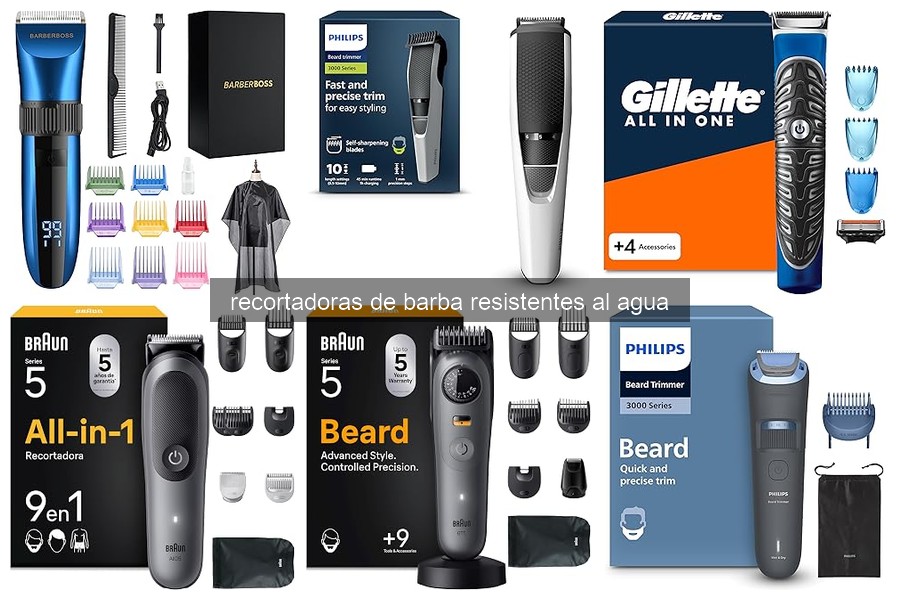 ¿Cómo limpiar y mantener tu recortadora de barba resistente al agua?