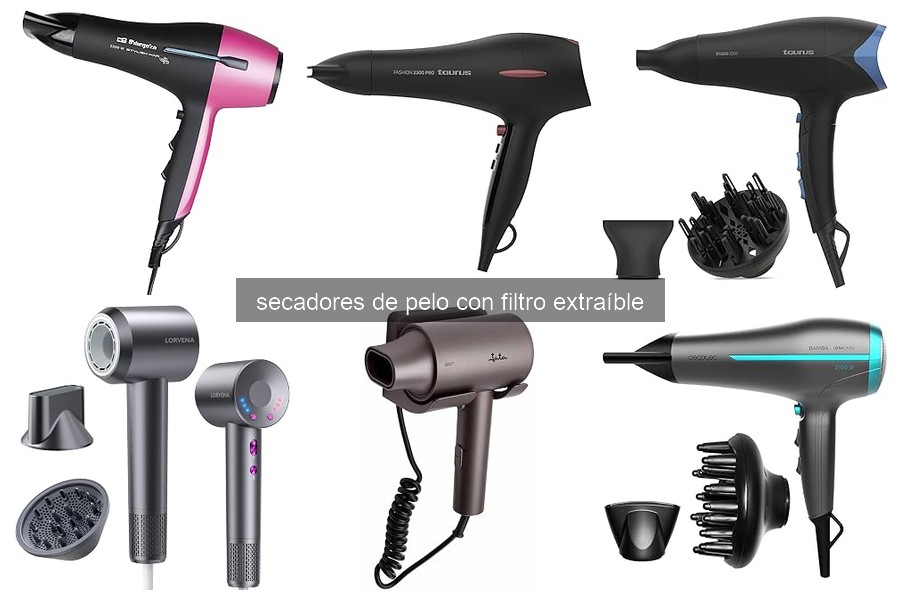 Cómo limpiar y mantener un secador de pelo con filtro extraíble