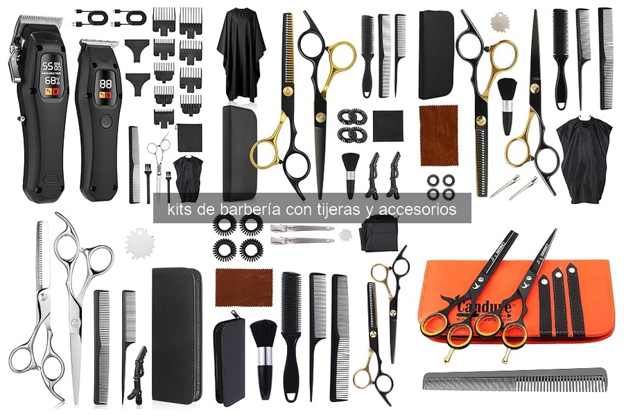 Cómo mantener tu kit de barbería con tijeras y accesorios