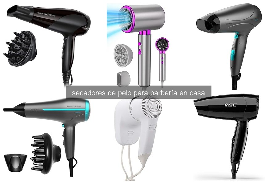 Cómo usar un secador de pelo en barbería en casa