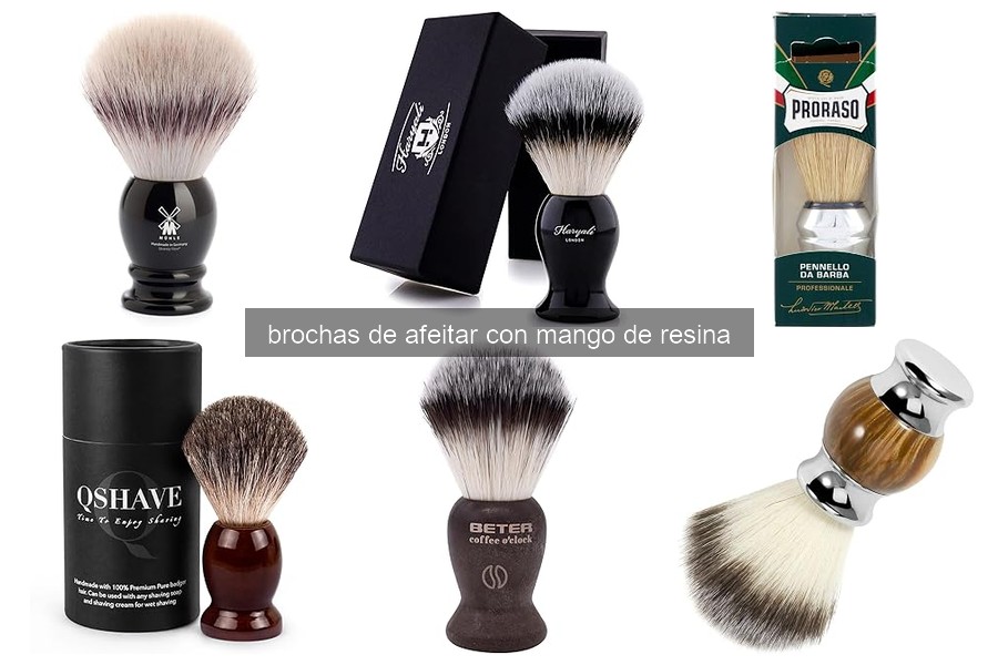 Comparativa: Brochas de Afeitar de Resina vs. Madera y Metal