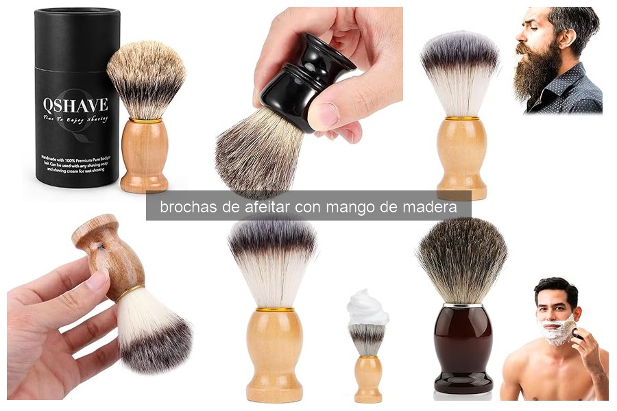 Comparativa de Brochas de Afeitar con Mango de Madera