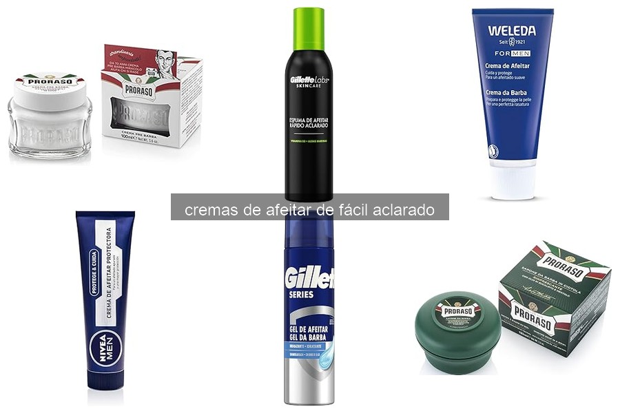 Comparativa de las Mejores Cremas de Afeitar de Fácil Aclarado