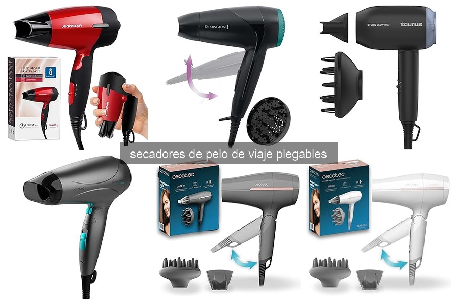 Comparativa de Secadores de Pelo de Viaje Plegables 2023