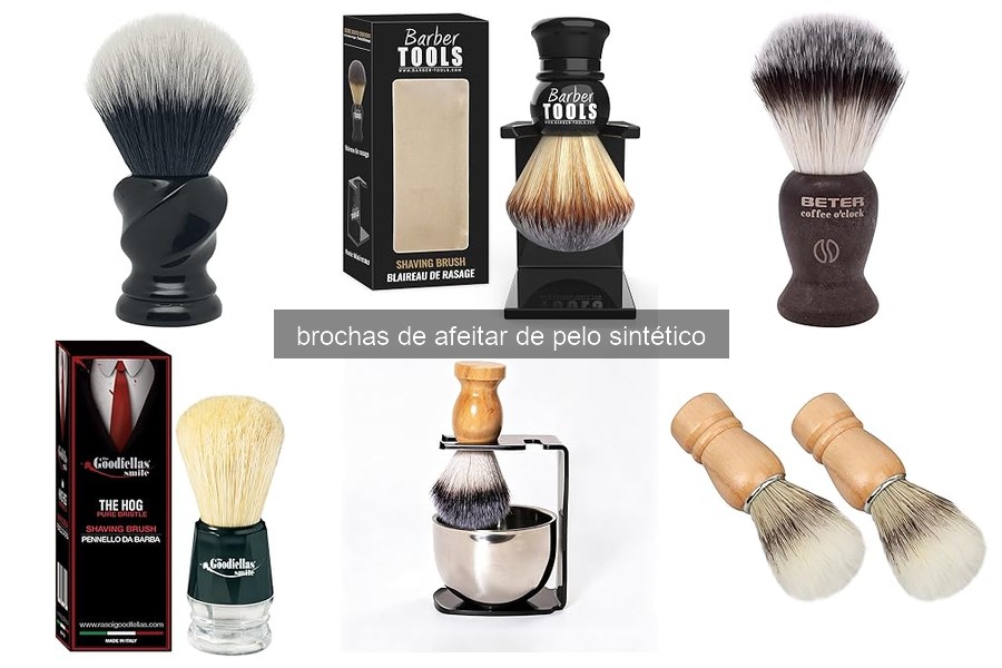 Descubre las brochas de afeitar de pelo sintético