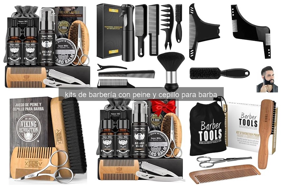 Elementos esenciales de un kit de barbería para barba