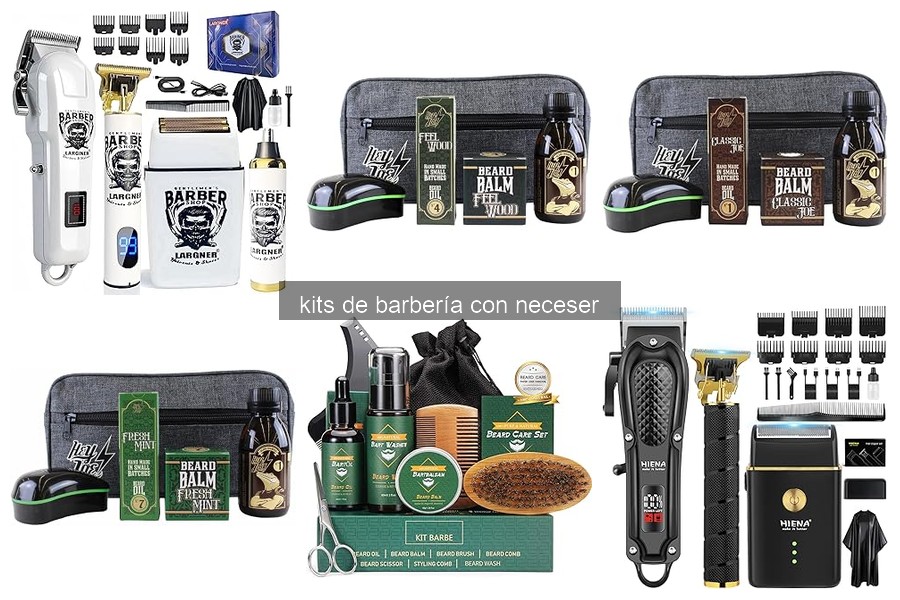 Errores comunes al usar kits de barbería con neceser