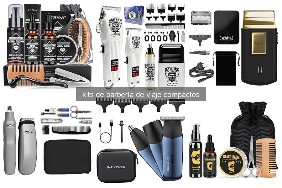 Errores comunes al usar kits de barbería de viaje compacto