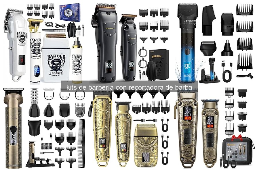 Guía de uso y mantenimiento de kits de barbería con recortadora