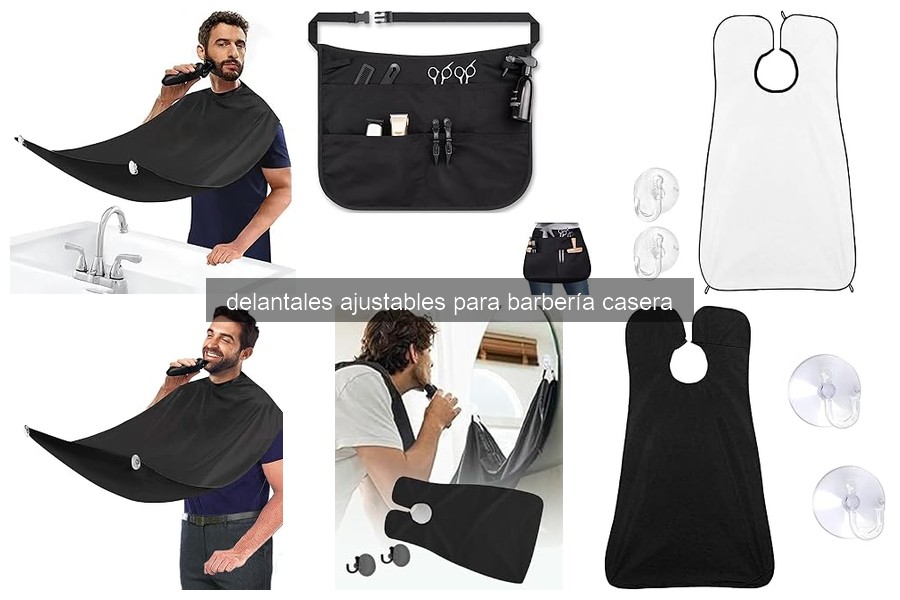 Los mejores delantales ajustables para barbería en casa