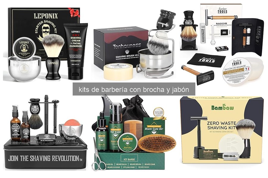 Los mejores kits de barbería con brocha y jabón para principiantes