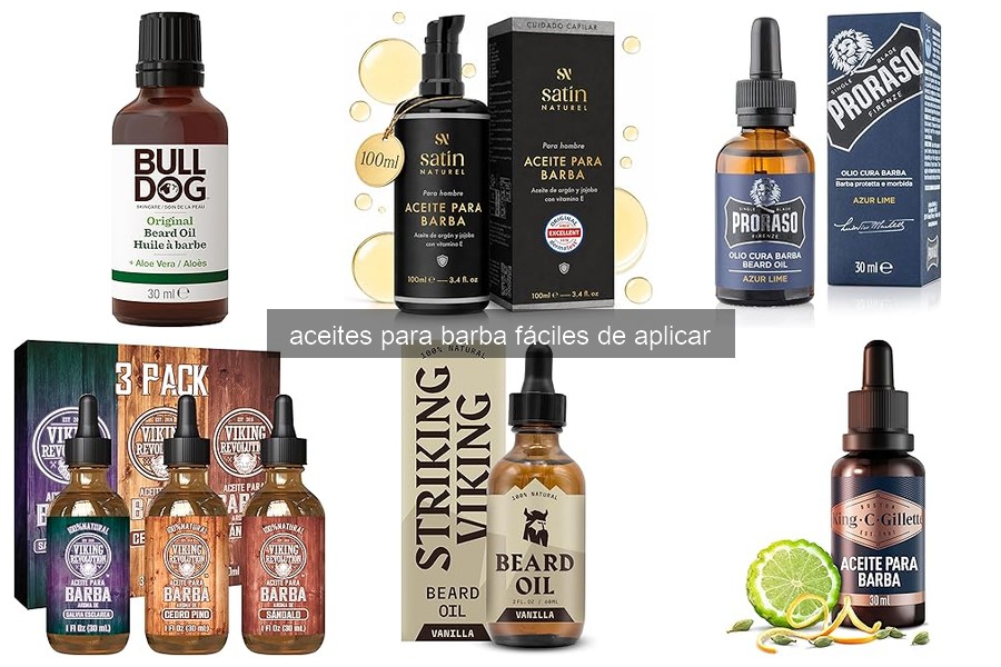 Mejores aceites para barba fáciles de aplicar en 2026