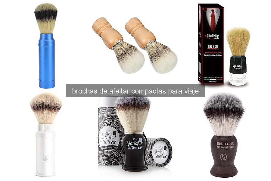 Mejores brochas de afeitar compactas para viaje en 2023