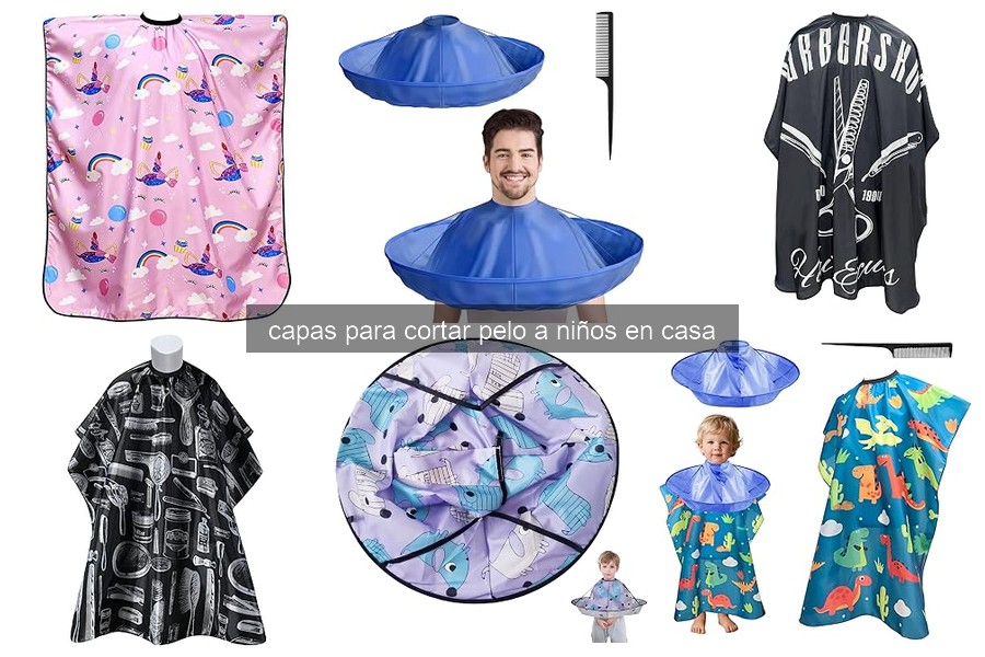 Mejores capas para cortar pelo a niños en casa (2026)