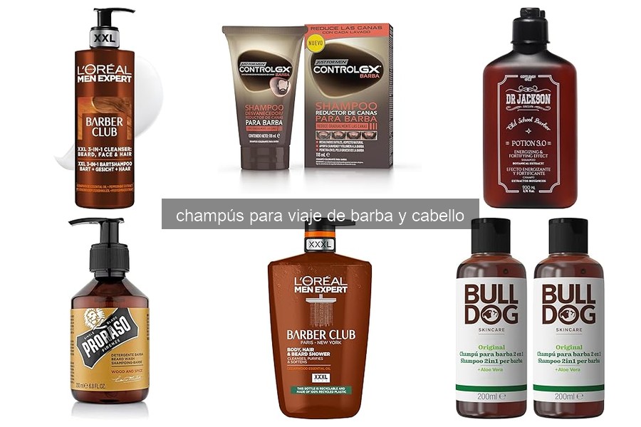 Mejores champús de viaje para barba y cabello en 2026