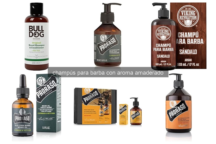 Mejores champús para barba con aroma amaderado en 2026