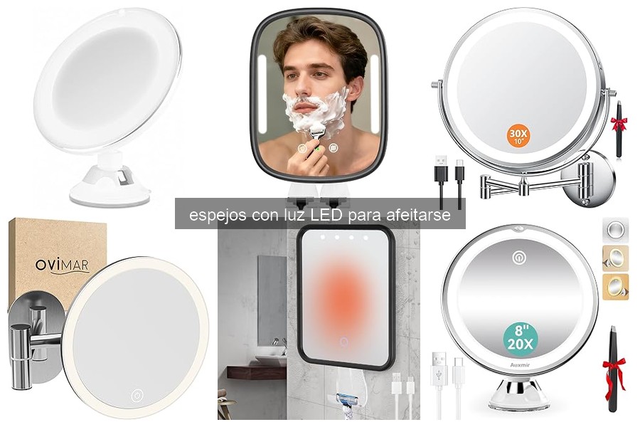 Mejores espejos con luz LED para barberías en 2026