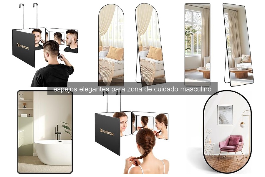 Mejores espejos elegantes para grooming masculino en 2026