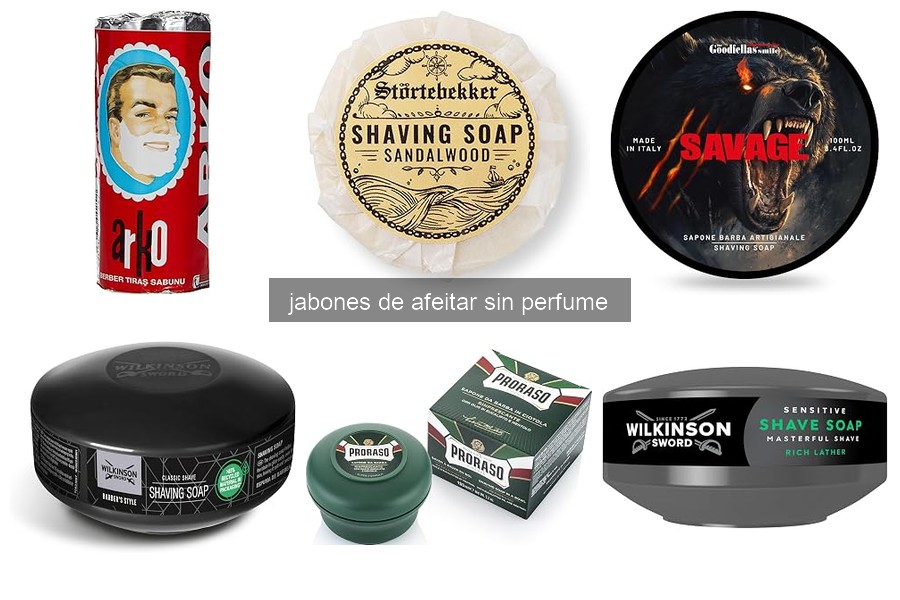Mejores jabones de afeitar sin perfume: comparativa 2026