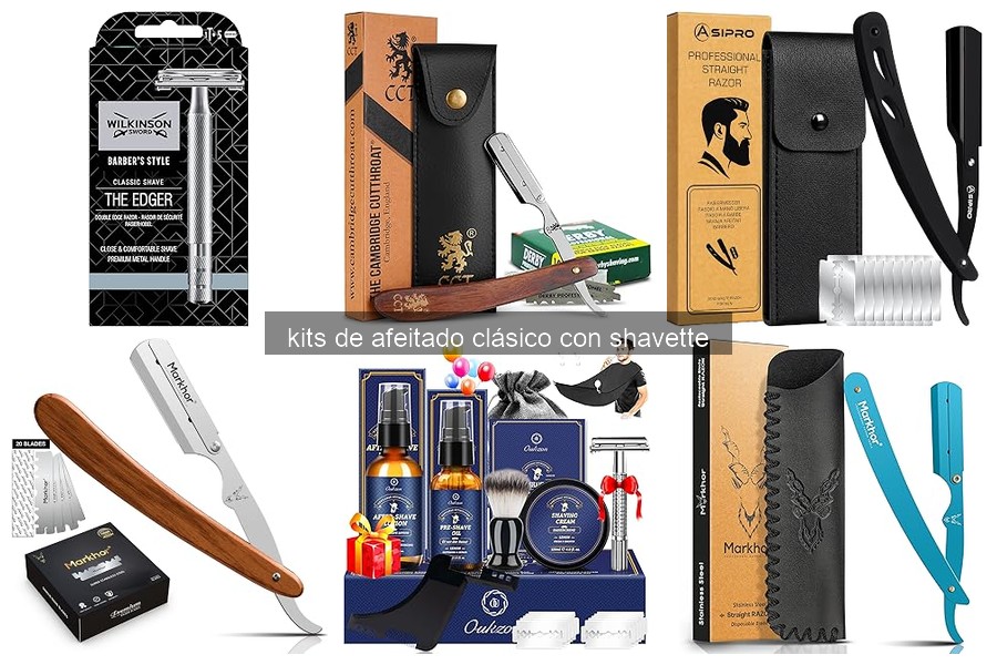 Mejores kits de afeitado clásico con shavette para principiantes