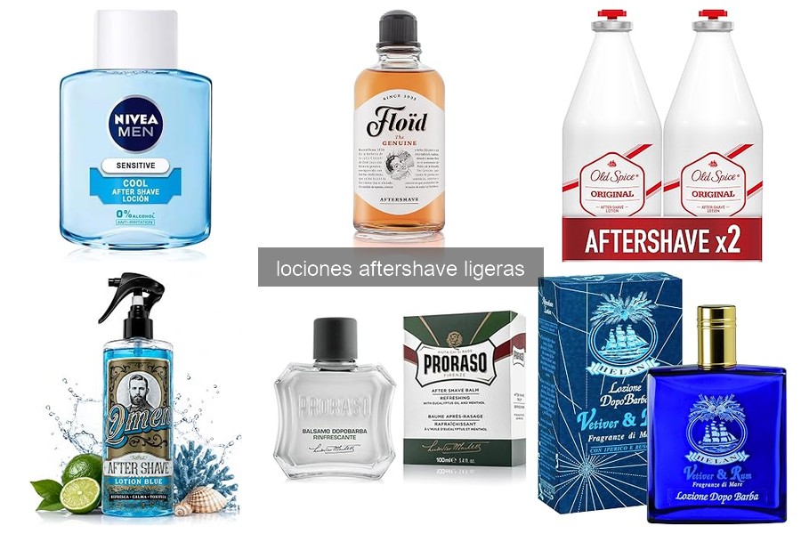 Mejores lociones aftershave ligeras para pieles sensibles en 2026