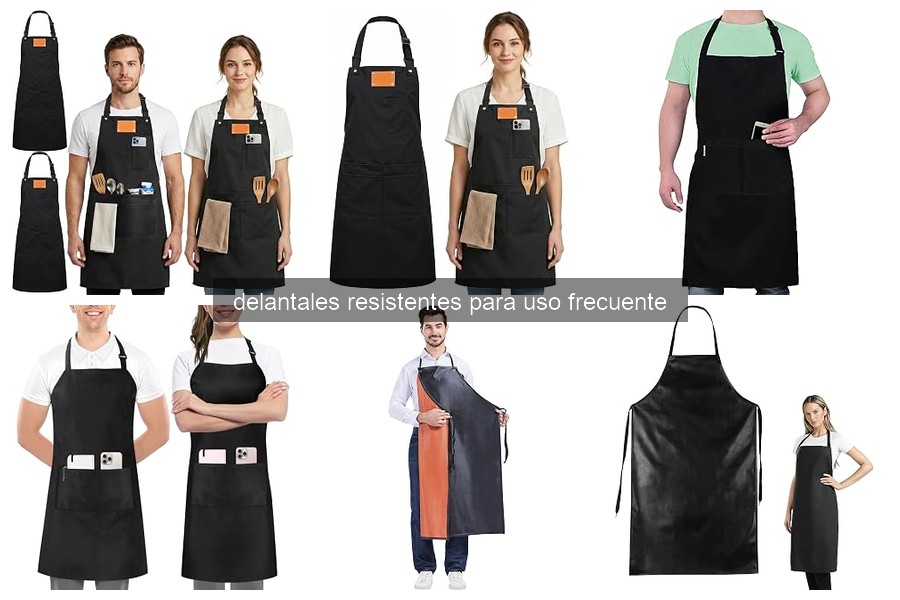 Mejores materiales para delantales resistentes de barbería