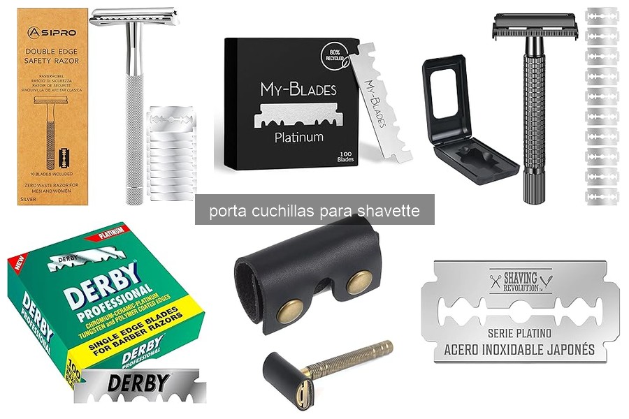 Mejores porta cuchillas para shavette: comparativa 2026