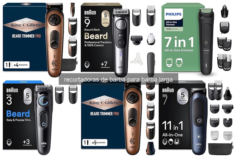 Mejores recortadoras de barba larga: comparativa y opiniones