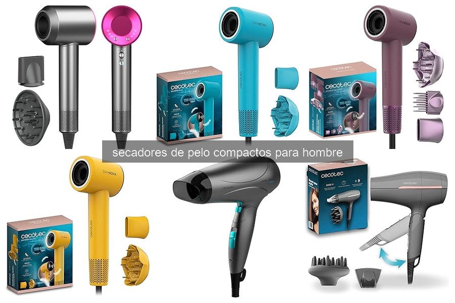 Mejores secadores de pelo compactos para hombres en 2026