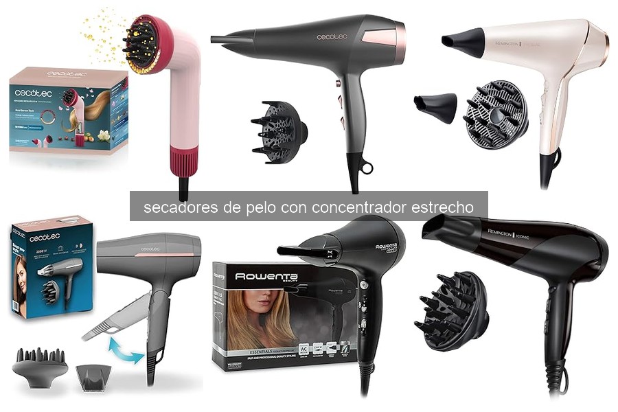 Mejores secadores de pelo con concentrador estrecho para rizos