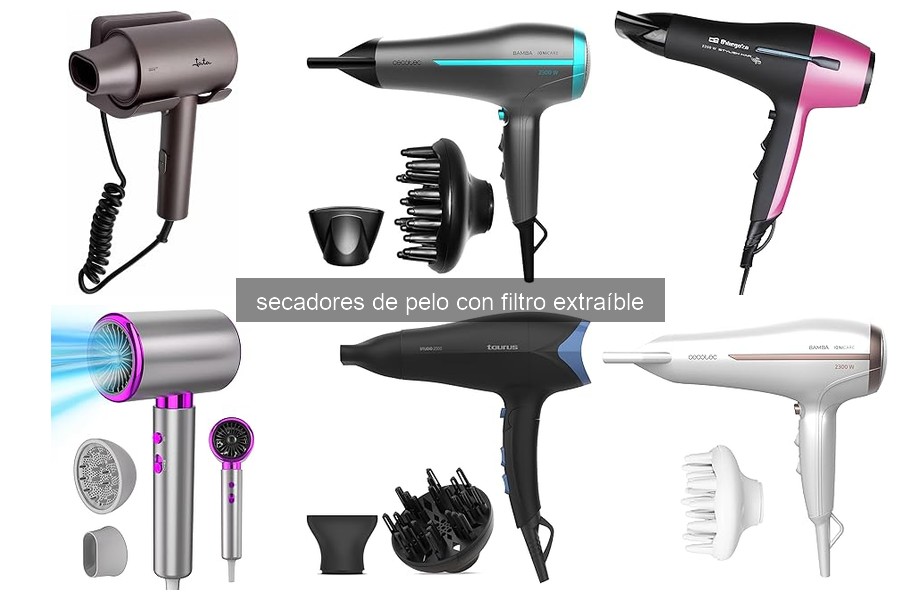 Mejores secadores de pelo con filtro extraíble en 2026
