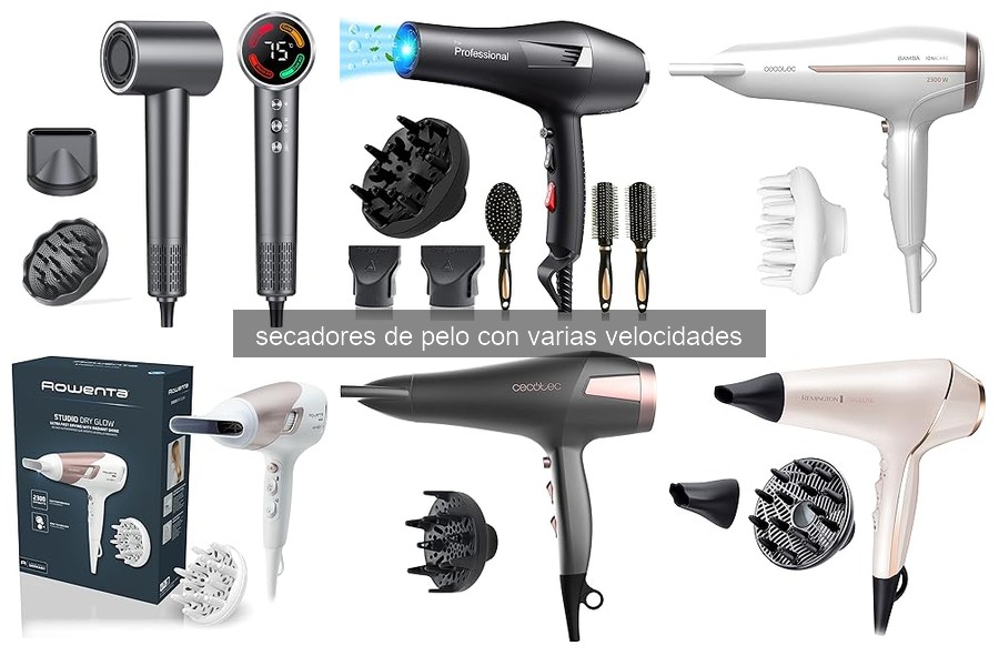 Mejores secadores de pelo con varias velocidades para rizado