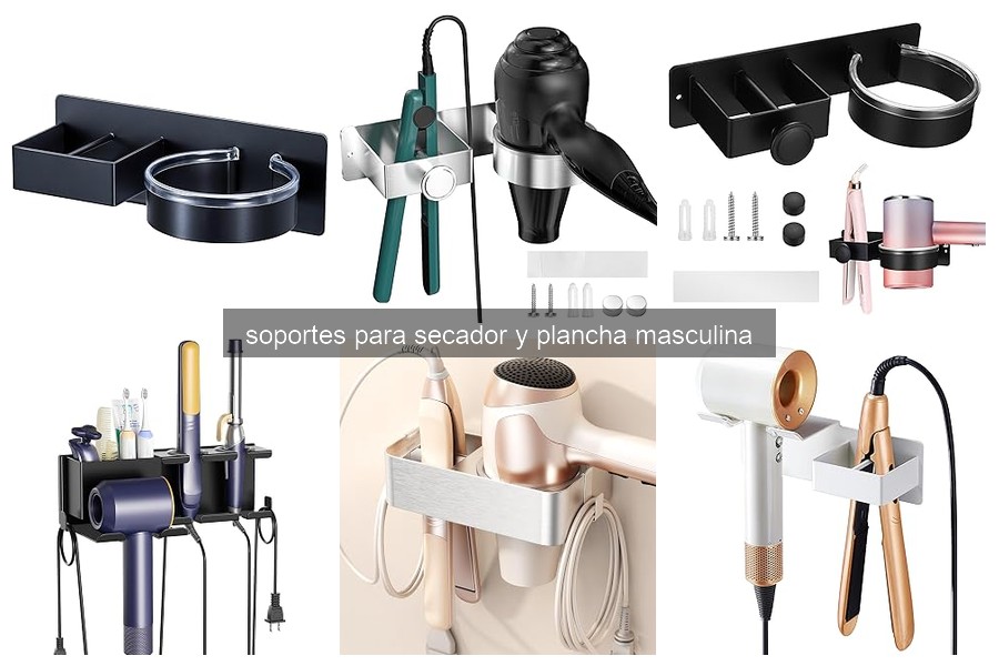 Mejores soportes para secador y plancha masculina en 2026