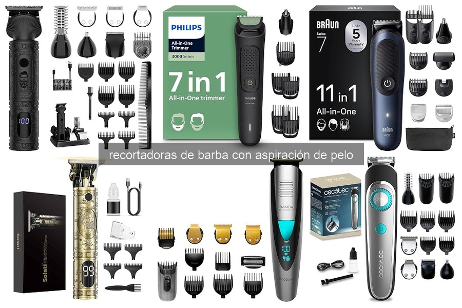 Problemas comunes con recortadoras de barba con aspiración