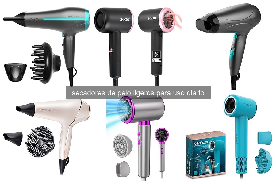 Problemas comunes con secadores de pelo ligeros y soluciones
