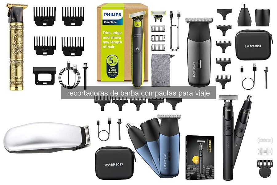 Problemas comunes de recortadoras de barba compactas en viajes