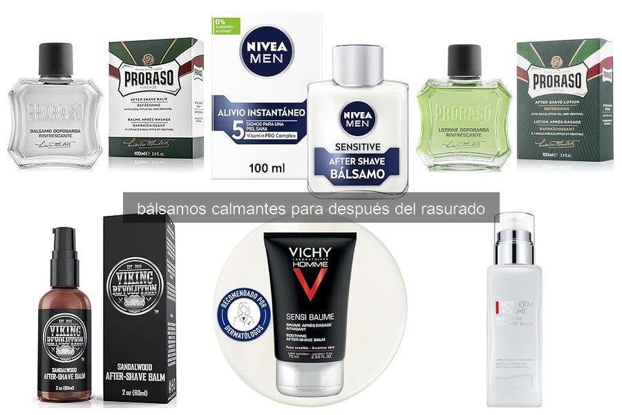 ¿Qué es un bálsamo calmante para después del rasurado?