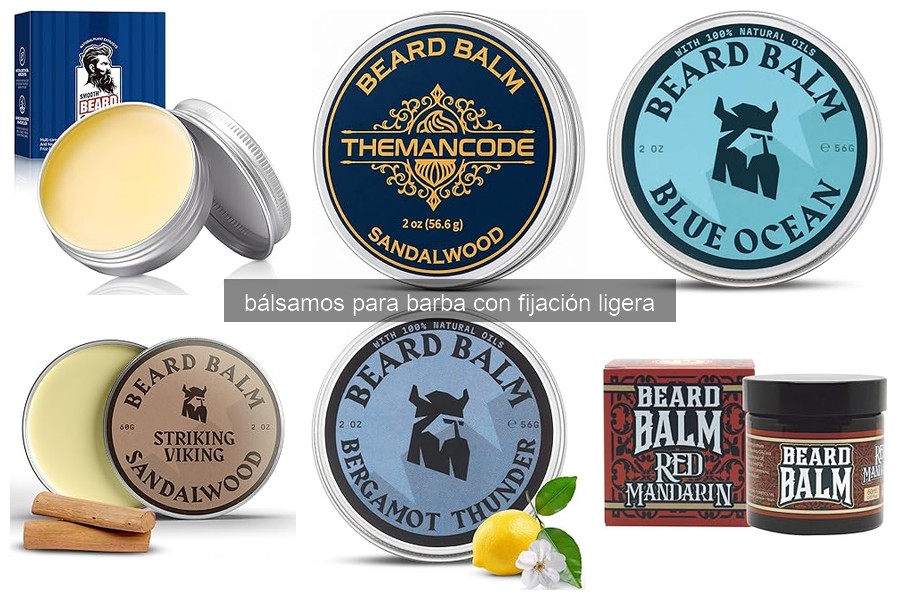 ¿Qué es un bálsamo para barba con fijación ligera?