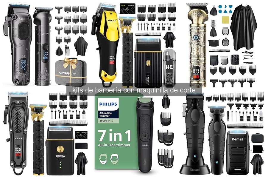 ¿Qué incluye un kit de barbería con maquinilla de corte?