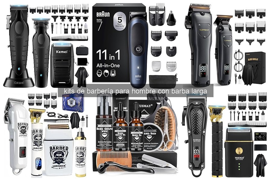 ¿Qué incluye un kit de barbería para barba larga?