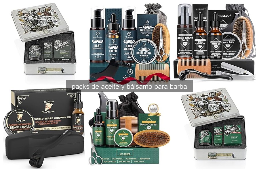 ¿Qué son los packs de aceite y bálsamo para barba?