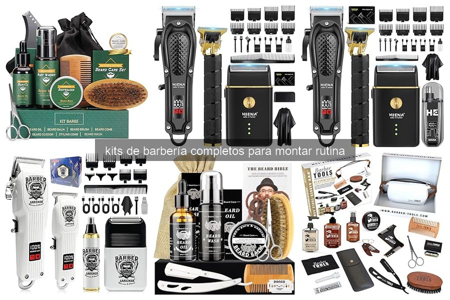 Soluciona problemas comunes al usar kits de barbería